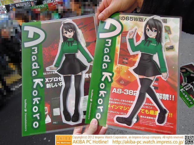 AMD promotional clear file featuring Amada Kokoro